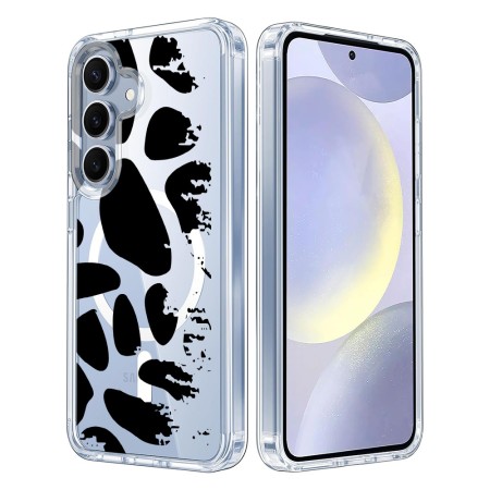 Husa pentru Samsung Galaxy S25 Plus, Atasare Magnetica, MagSafe, Pattern Skin 08, Clear