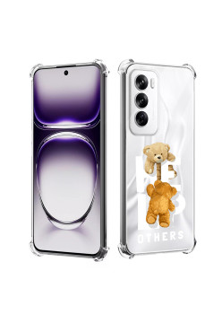 Husa Antisoc pentru Oppo Reno12, AirBag PRO, Clear, Help Others