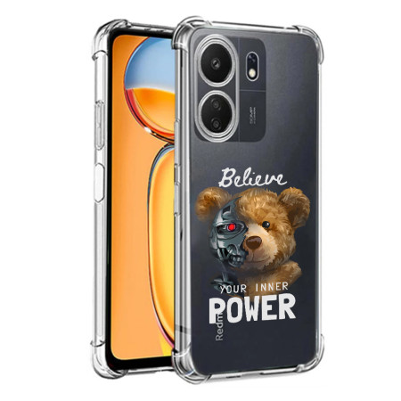 Husa Antisoc personalizata pentru Xiaomi Redmi 13C 4G, AirBag Believe Your Inner Power, Clear