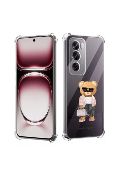 Husa Antisoc pentru Oppo Reno12 Pro, AirBag PRO, Clear, Working Girl