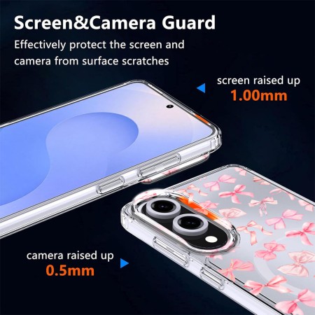 Husa pentru Samsung Galaxy S25 Edge, magnetica compatibila MagSafe, Coquette, protectie completa anti soc