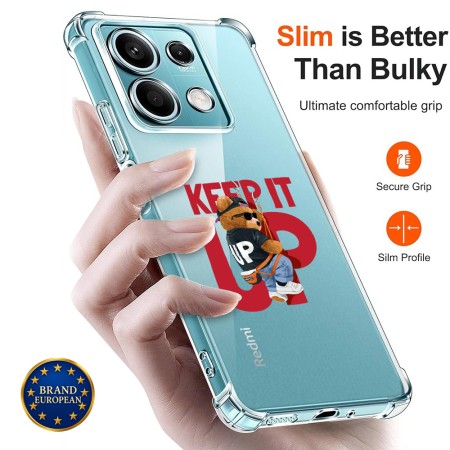 Husa Antisoc pentru Xiaomi Redmi Note 14S - AirBag TPU, Colțuri Ranforsate - Keep It UP