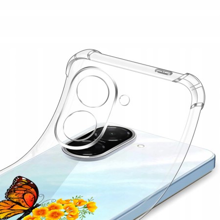 Husa Antisoc pentru Xiaomi Redmi A5 4G - AirBag TPU, Colțuri Ranforsate- Butterfly Galben 