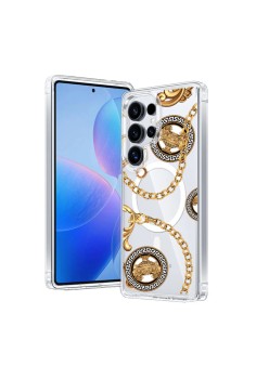 Husa pentru Samsung Galaxy S24 Ultra, Atasare Magnetica, MagSafe, Slinny, Clear