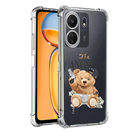 Husa Antisoc personalizata pentru Xiaomi Redmi 13C 4G, AirBag The Gangster, Clear