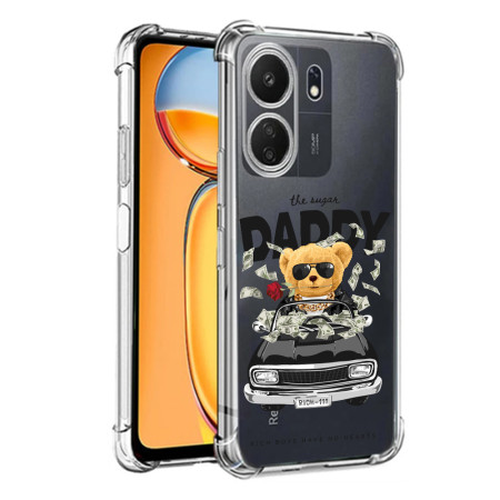 Husa Antisoc personalizata pentru Xiaomi Redmi 13C 4G, AirBag The Sugar Daddy, Clear