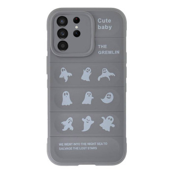 Husa compatibila cu Samsung Galaxy S23 Ultra, Personalizata Shockproof Rugged, Camera Protect, Gri