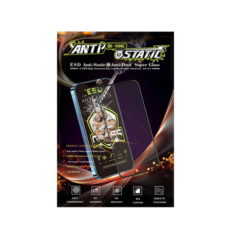 Folie de sticla compatibila Samsung Galaxy A52, ESD AntiStatica, Transparent