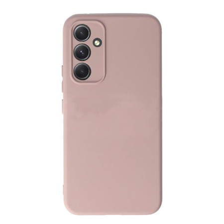 Husa silicon compatibila Samsung Galaxy a54, Camera SuperProtect, Anti-Zgarieturi Interior din Microfibra, Ivory