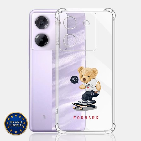 Husa Antisoc pentru Xiaomi Poco M7 Pro 5G - AirBag TPU, Colțuri Ranforsate - Let’s Move Forward