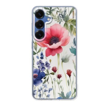 Husa pentru Samsung Galaxy S25, Atasare Magnetica, MagSafe, Model Floral 4