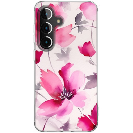 Husa personalizata compatibila Samsung Galaxy S23, MagSafe Atasare Magnetica, Antisoc, Model Floral 6