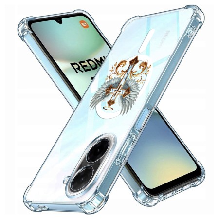 Husa Antisoc pentru Xiaomi Redmi A5 4G (Standard) - AirBag Magsafe, Colțuri Ranforsate - Cross White Wings