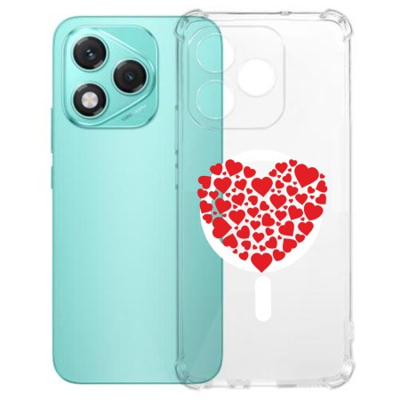 Husa Antisoc pentru Honor 400 Lite - AirBag Magsafe, 4 Colțuri Ranforsate, HH - Heart s in heart
