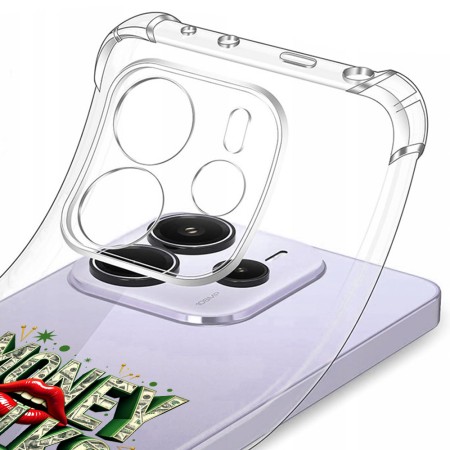 Husa Antisoc pentru Xiaomi Redmi Note 14 4G (Standard) - AirBag TPU, Colțuri Ranforsate - Money Talks 