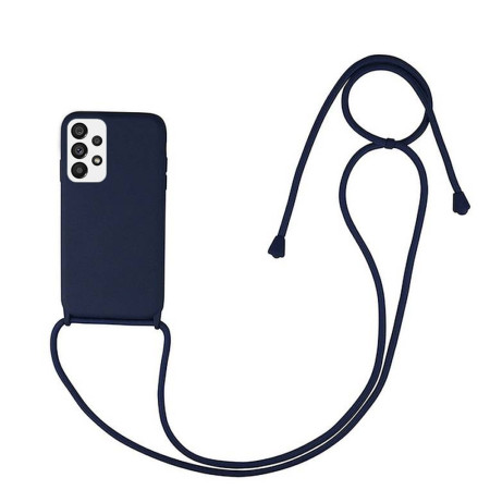 Husa compatibila cu Samsung Galaxy A53, Strap, Cu Snur prindere gat regrabil, Camera Protect, Antishock, Albastru