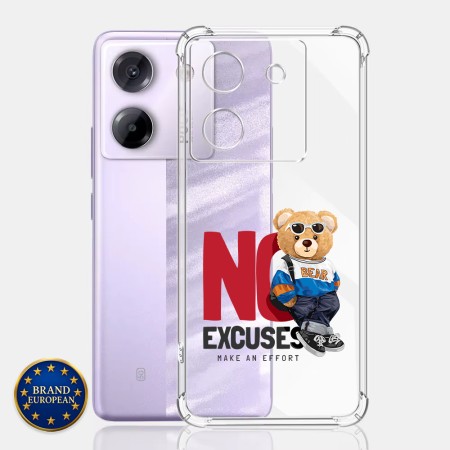 Husa Antisoc pentru Xiaomi Poco M7 Pro 5G AirBag TPU, Colțuri Ranforsate - No Excuses