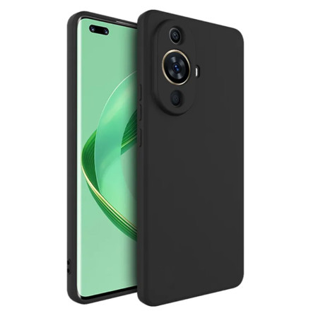 Husa Silicon Huawei Nova 11 Pro, Soft Matt, Protectie Camera Foto, Negru