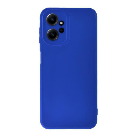 Husa Soft Silicon compatibila cu Xiaomi Redmi Note 12 4G, Matte Efect, Camera Ultra Safe, Albastru