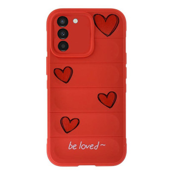 Husa compatibila cu Samsung Galaxy S23, Personalizata Shockproof Rugged, Camera Protect, Rosu