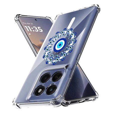 Husa Antisoc pentru Motorola Edge 60 / Edge 60 Fusion - AirBag Magsafe, 4 Colțuri Ranforsate - Evil Eye