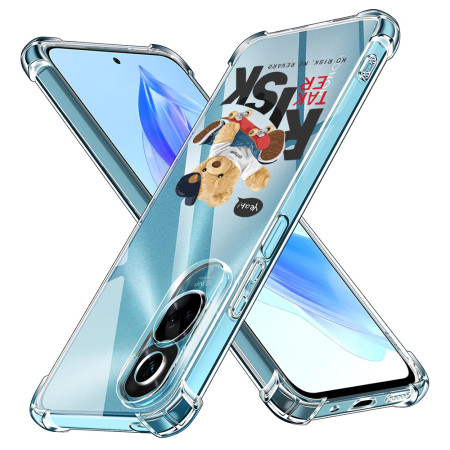Husa Antisoc personalizata pentru Honor 90 Lite, AirBag Risk Taker, Clear