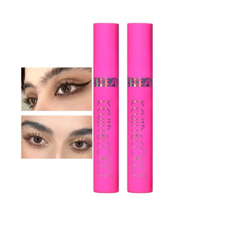 Set Mascara Stay Wild – 2 Bucăți, Negru & Maro, Alungire și Definire Gene, Cruelty-Free