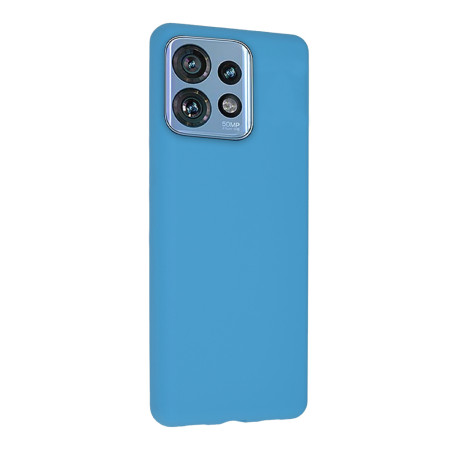 Husa de telefon compatibila Motorola Edge 40 Pro, Antiamprenta, Interior Microfibra, Camera Extra Pro, Albastru