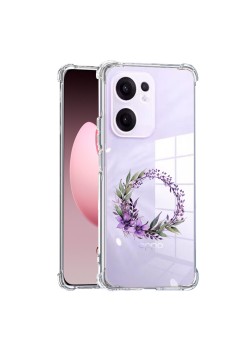 Husa Antisoc pentru Oppo Reno13 F, AirBag, Pink wreath 10, Clear 