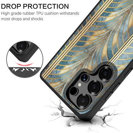 Husă pentru Samsung Galaxy S25 Ultra, DC Cobalt Marble, Protecție Cameră, Antișoc, Design Slim, Blue - Glod