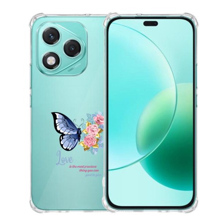 Husa Antisoc pentru Honor 400 Lite - AirBag TPU, Colțuri Ranforsate- Butterfly Albastru 