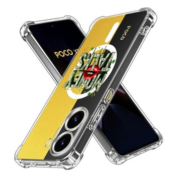 Husa Antisoc pentru Xiaomi Poco X7 Pro - AirBag TPU, Colțuri Ranforsate - Money Talks 