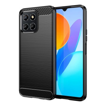 Husa Carbon compatibila Honor X8a, Tech Protect Anti-Soc, Negru