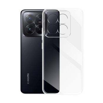 Husa Silicon compatibila Xiaomi 14 Pro, Pastreaza Originalitatea, Transparent 