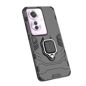 Husa pentru Oppo Reno11 F, Inel Magnetic tip Suport, Negru