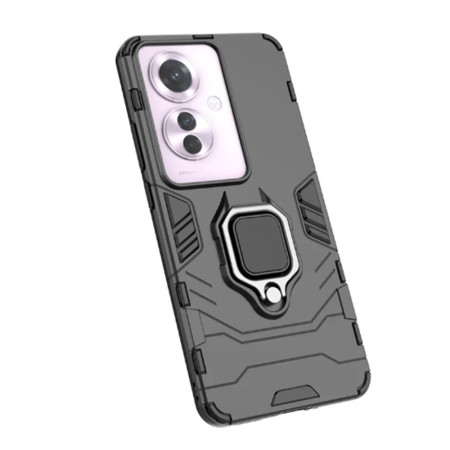Husa pentru Oppo Reno11 F, Inel Magnetic tip Suport, Negru