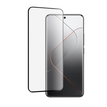 Folie de sticla compatibila Xiaomi 14 Pro, 3D, DD Protectie Profesionala, Adeziv Complet, Negru