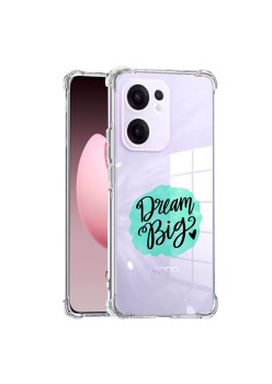 Husa Antisoc pentru Oppo Reno13 F, AirBag PRO, Clear, Dream Big