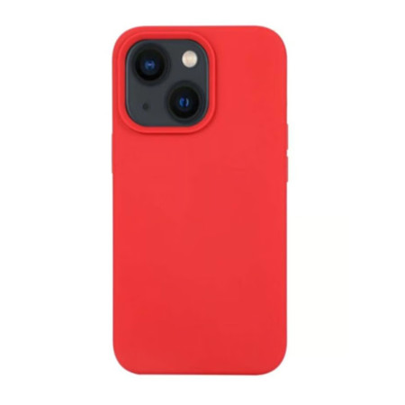 Husa Silicon Apple iPhone 15 Plus, Soft Matt, Protectie Camera Foto, Rosu