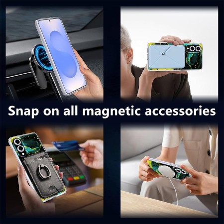  Husa pentru Samsung Galaxy S25 Edge, Compatibila MagSafe, NB 25, Protectie AntiSoc, Incarcare Wireless