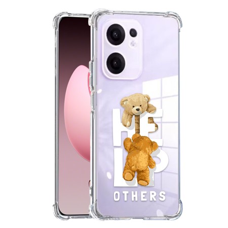 Husa Antisoc pentru Oppo Reno13 F, AirBag PRO, Clear, Help Others