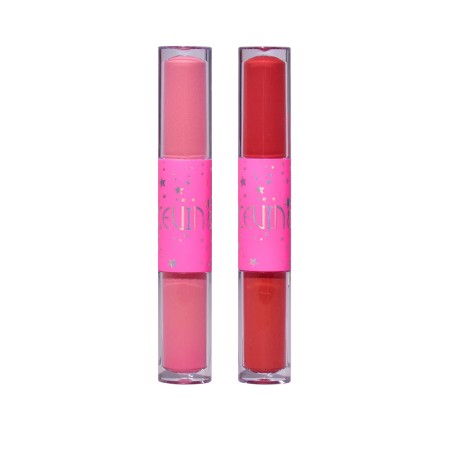 Set Rujuri & Gloss-uri "Stay Wild", 4 Culori – 2 Rujuri Mate + 2 Gloss-uri, Rezistente la Transfer, Cadou Ideal, 15.1 x 8.1 cm