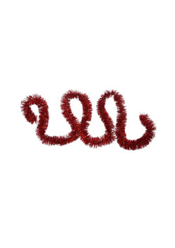 Beteala de Craciun, 2 m x 7 cm, PVC, interior/exterior, Rosu