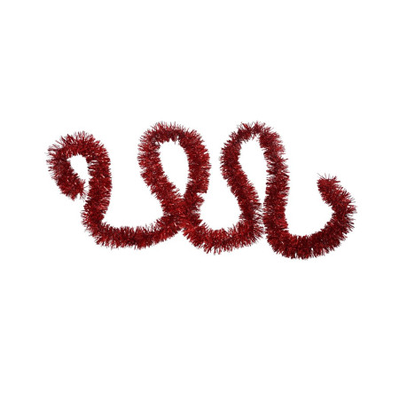 Beteala de Craciun, 2 m x 7 cm, PVC, interior/exterior, Rosu