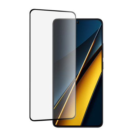 Folie de sticla pentru Xiaomi Poco X6 Pro, 3D, DD Protectie Profesionala, Adeziv Complet, Negru