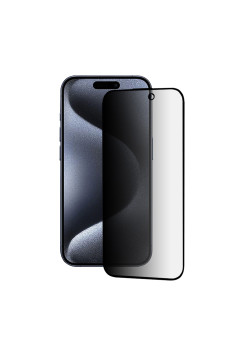 Folie pentru iPhone 15 Pro, HD Privacy, Black