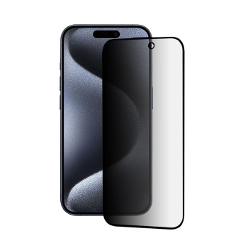 Folie pentru iPhone 15 Pro, HD Privacy, Black