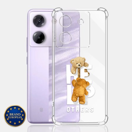 Husa Antisoc pentru Xiaomi Poco M7 Pro 5G - AirBag TPU, Colțuri Ranforsate - Help Others