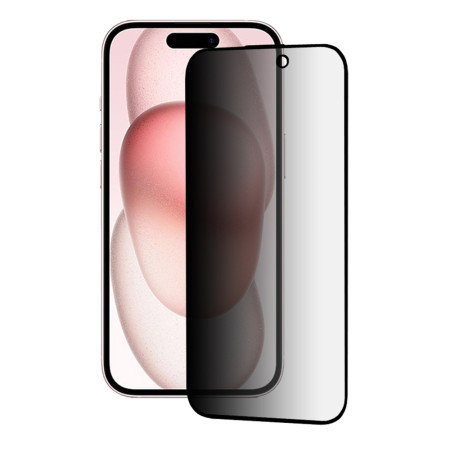 Folie pentru iPhone 15, HD Privacy, Black