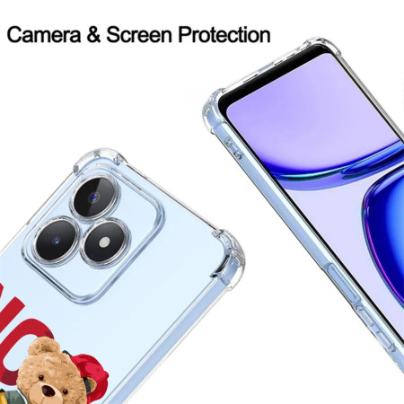 Husa Antisoc pentru Realme C51, AirBag Life Is All Yours Clear